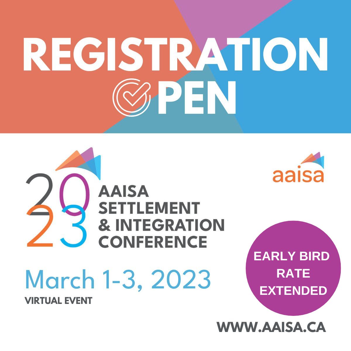 2023 AAISA Settlement and Integration Conference Registration